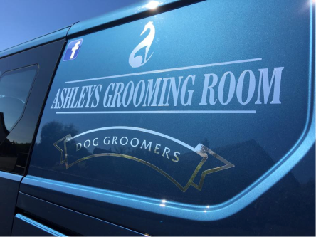 chrome vinyl van graphic sign